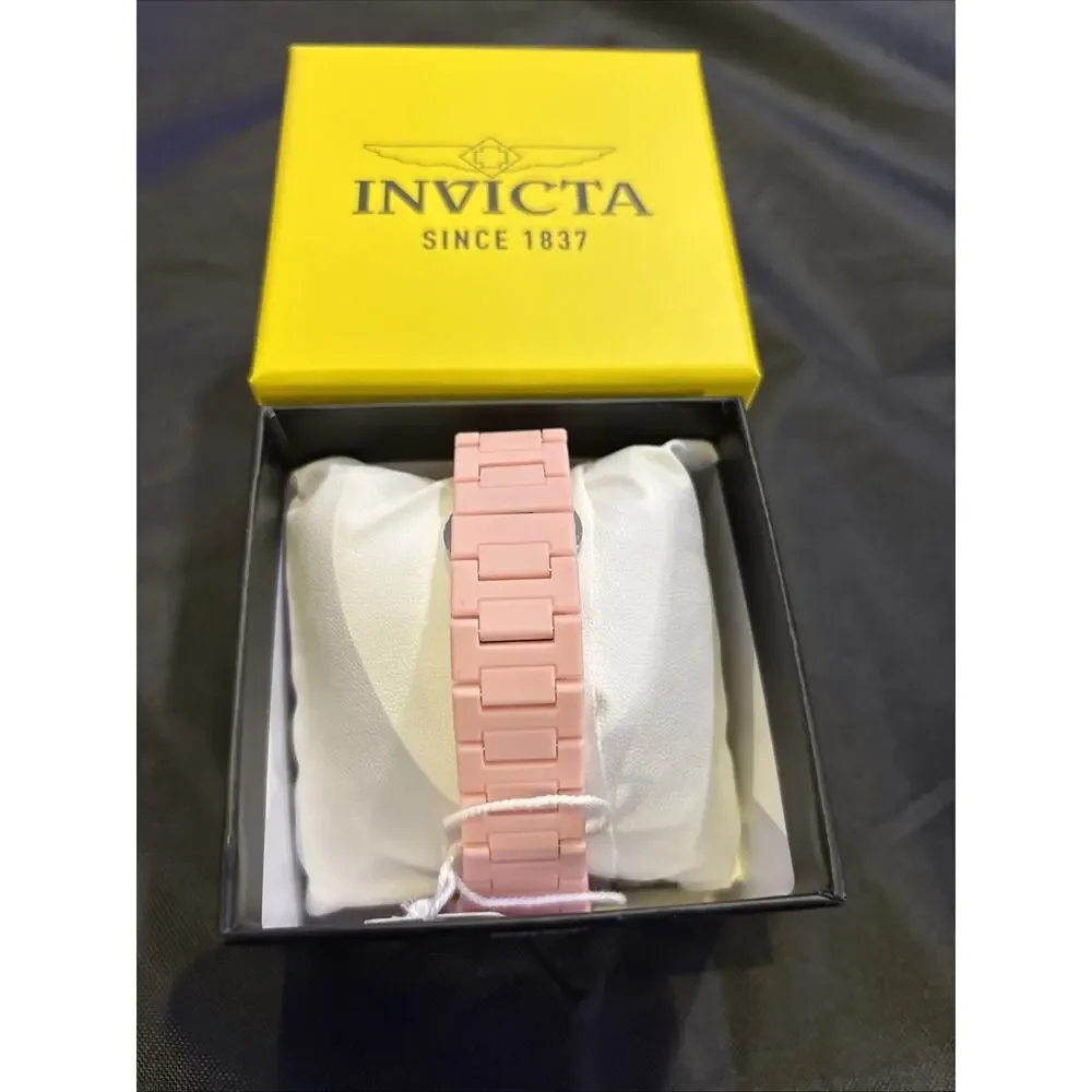 Invicta Celestial Lady 40mm Pink Tone Case White Metal Dial Pink 70389